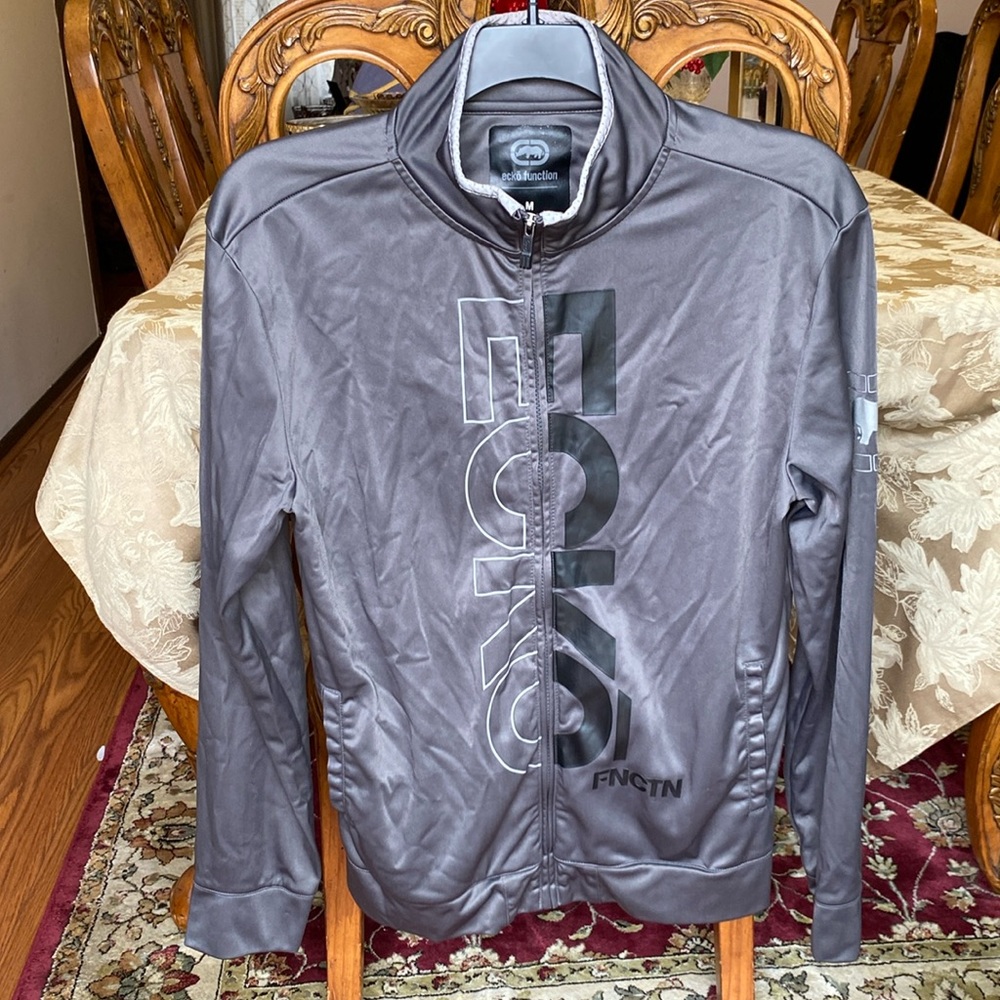 Ecko Function Men’s Grey Jacket Full Zip Fleece L… - image 1